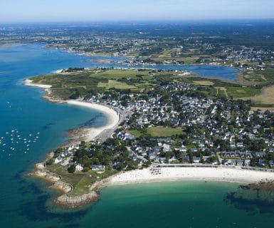 Vue aérienne de Carnac Plage