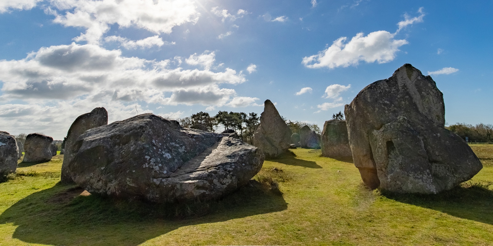 Les menhirs des alignements de Kermario à Carnac