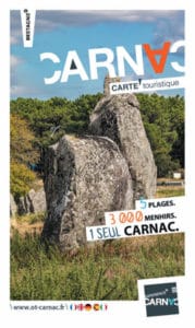 Couverture de la carte de Carnac et du plan touristique édition 2022