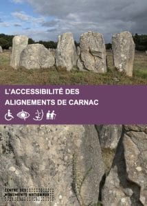 Dépliant sur l'accessibilité des alignements de Carnac