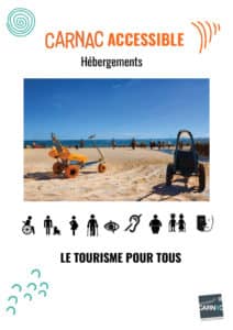 Hébergements accessibles à Carnac couverture guide OT Carnac