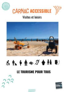 Couverture guide des visites et loisirs accessibles OT Carnac